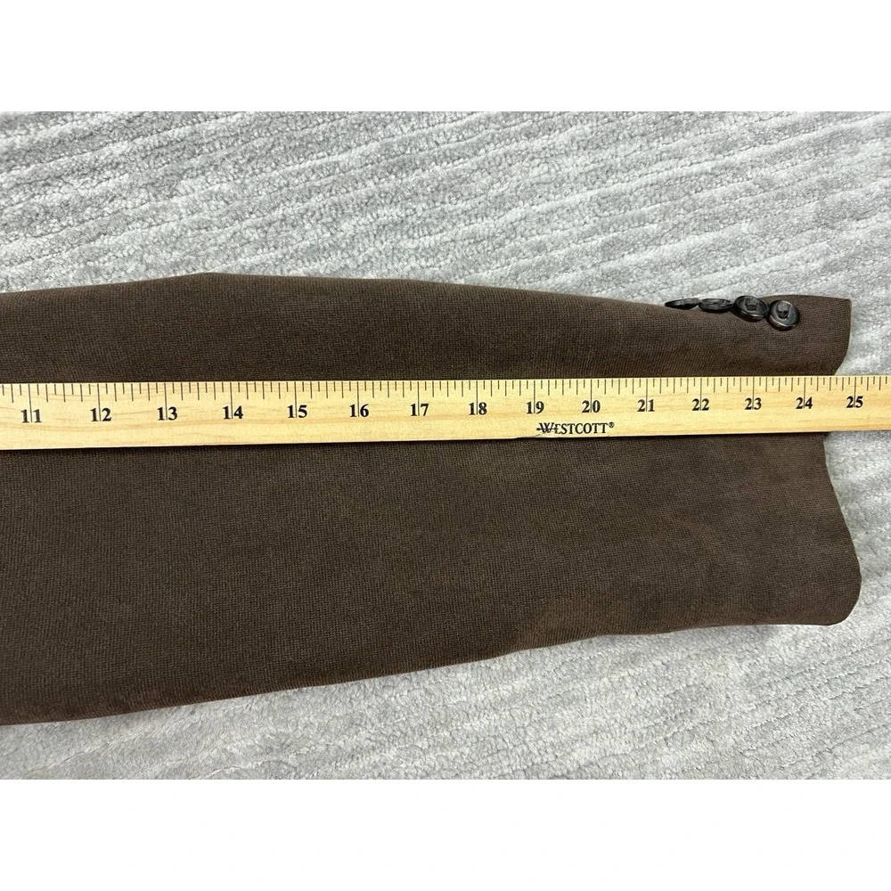 Lauren Ralph Lauren Blazer Womens 44R Brown Polyester 2 Button Front‎